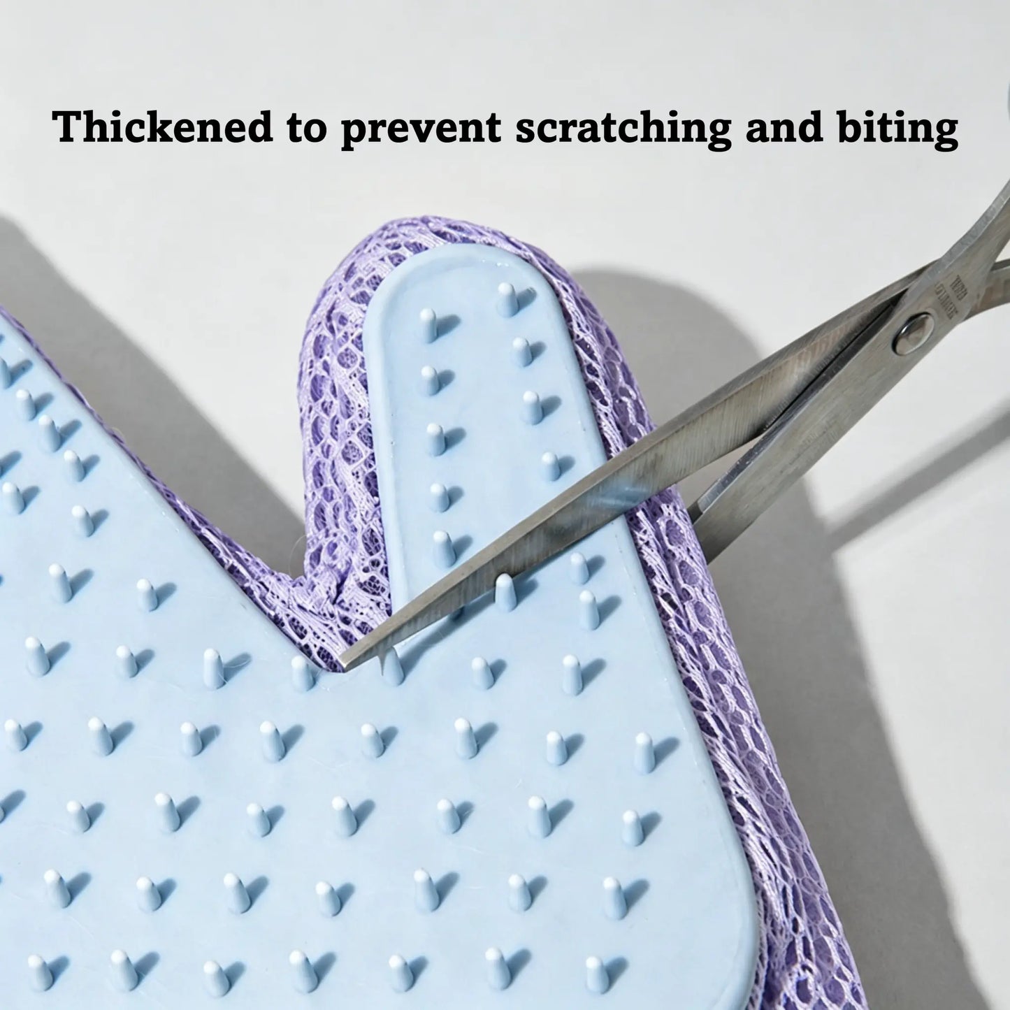Efficient Pet Hair Remover Glove for Dogs and Cats - Double-Sided Grooming Brush with Five Finger Design for Bathing, Massaging, Grooming, Shedding, and Furniture Cleaning