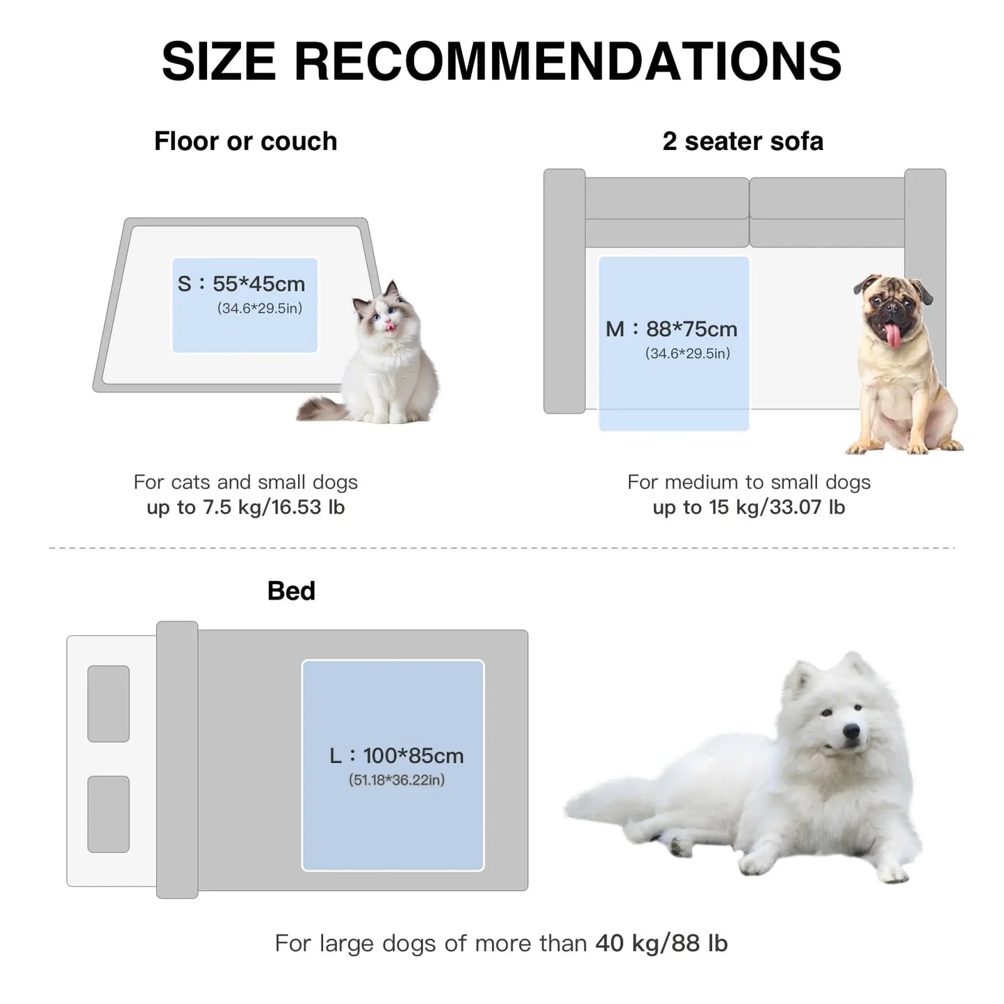Elevated Washable Cooling Dog Bed with Headrest – Portable Anti-Slip Mat for Summer Comfort, Ideal for Pets up to 40 lbs