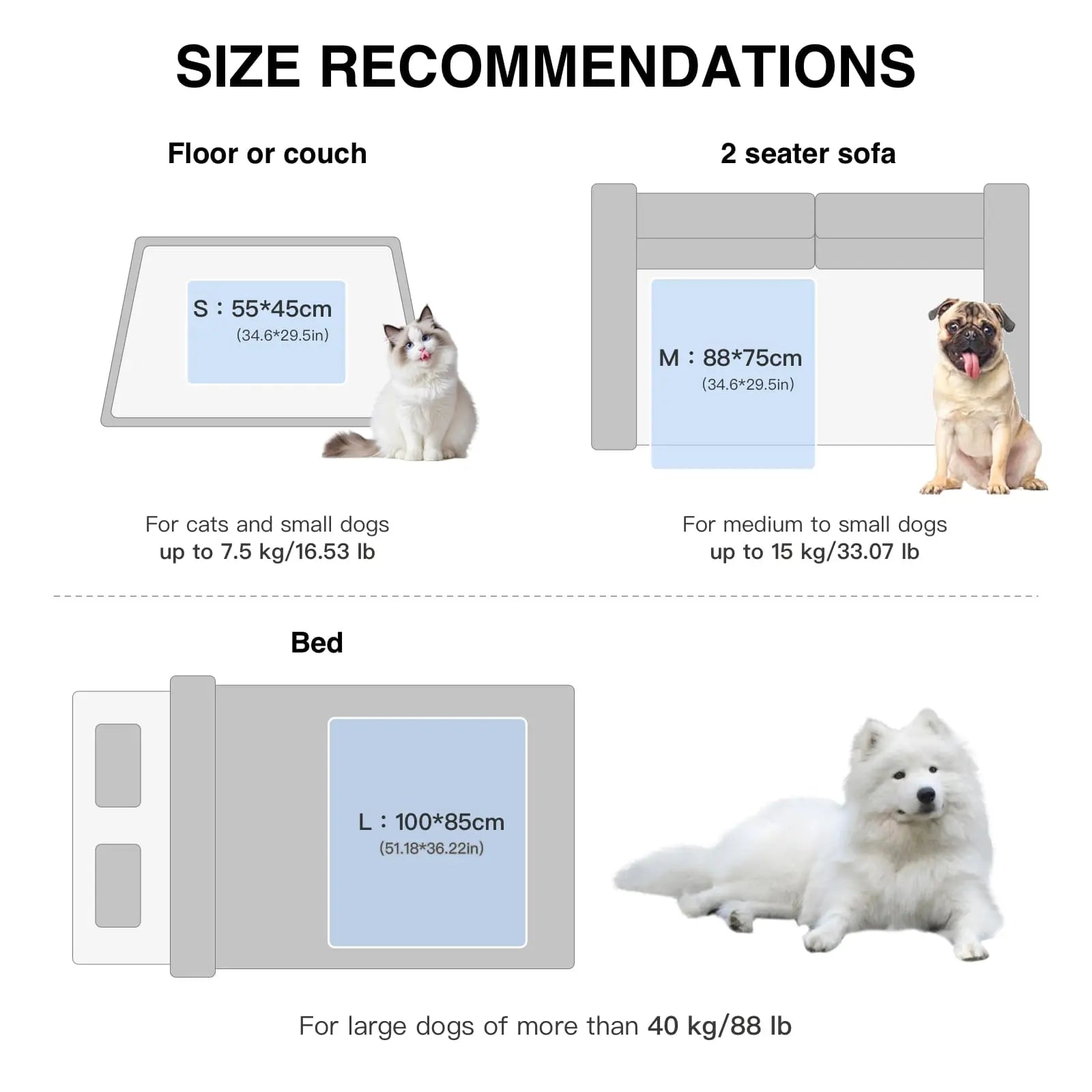Elevated Washable Cooling Dog Bed with Headrest – Portable Anti-Slip Mat for Summer Comfort, Ideal for Pets up to 40 lbs