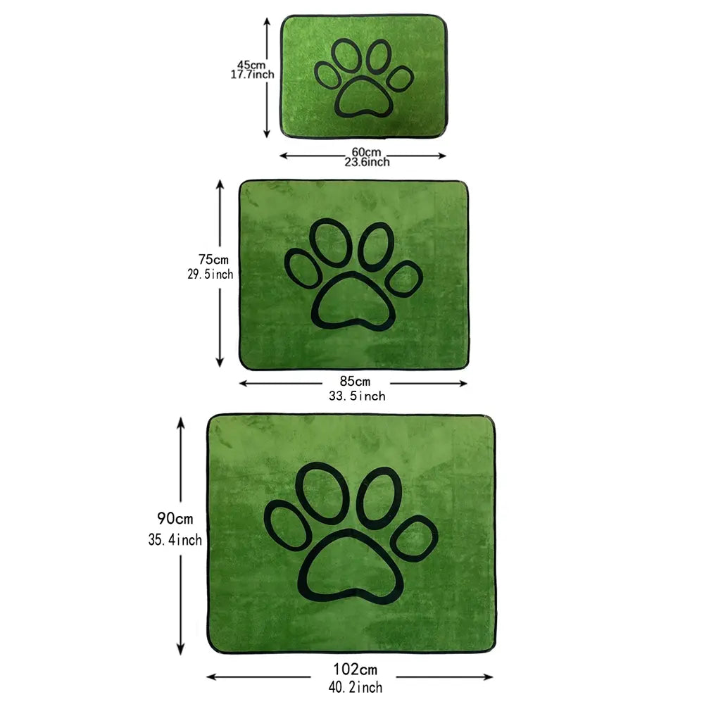 Reusable Washable Pet Urine Absorbent Training Mat with High-Density Polyester Fiber and Non-Slip Base for Crates, Sofas, and Litter Boxes