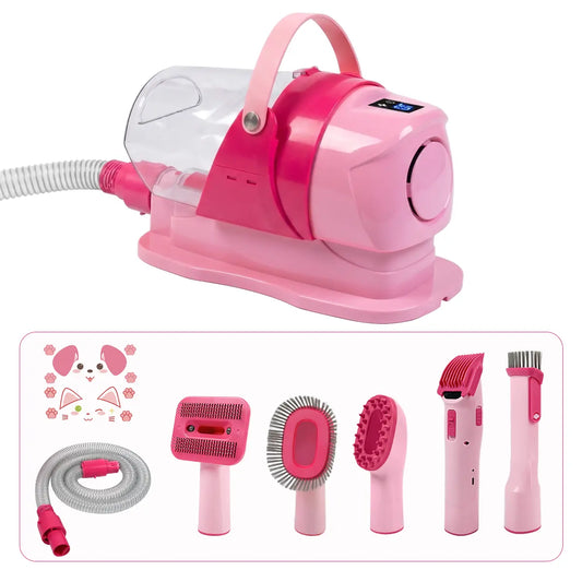 Anlecity Professional Pet Grooming Vacuum System - 3 Suction Modes, 6-in-1 Grooming Kit, 3L Capacity, Cordless Clippers, and 5 Essential Grooming Tools for Effective Dog and Cat Hair Removal