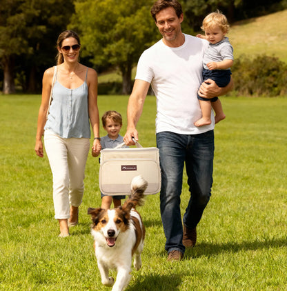 Modoker Pet Travel Bag with Food Containers and Collapsible Bowls - Complete Travel Kit for Pets