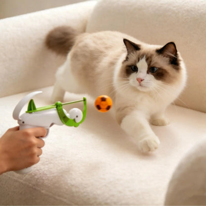 FIFA Officially Licensed Interactive Cat Ball Launcher - Innovative Toy for Endless Fetch and Enhanced Hunting Skills