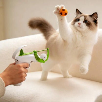 FIFA Officially Licensed Interactive Cat Ball Launcher - Innovative Toy for Endless Fetch and Enhanced Hunting Skills