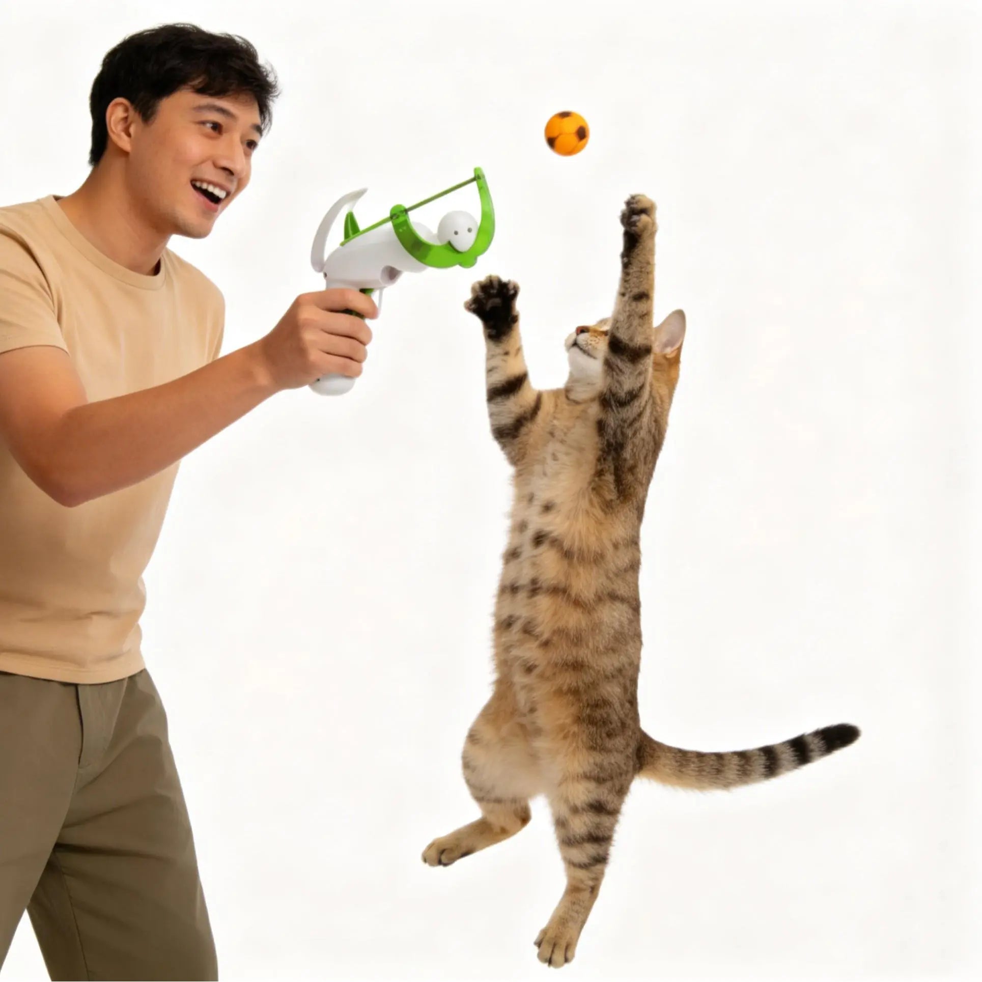 FIFA Officially Licensed Interactive Cat Ball Launcher - Innovative Toy for Endless Fetch and Enhanced Hunting Skills