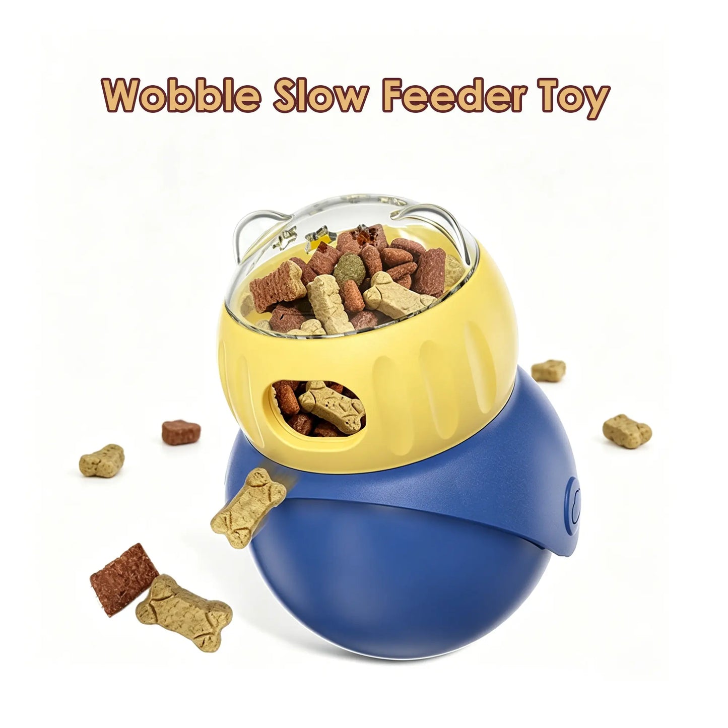 Cat and Small Dog Interactive Puzzle Food Dispensing Ball - Slow Feeder Toy for Boredom Relief and Enrichment