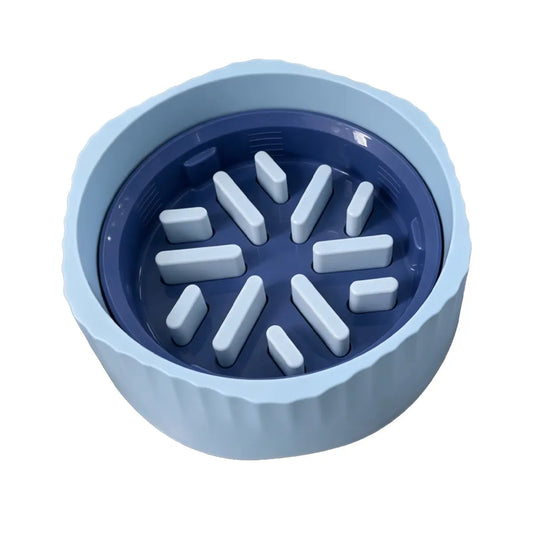 Slow Feeder Dog Bowl - Anti-Slip and Removable Design for Easy Cleaning, Promotes Safe Eating for Medium and Small Breeds, Engaging Puzzle Toy for Mealtime