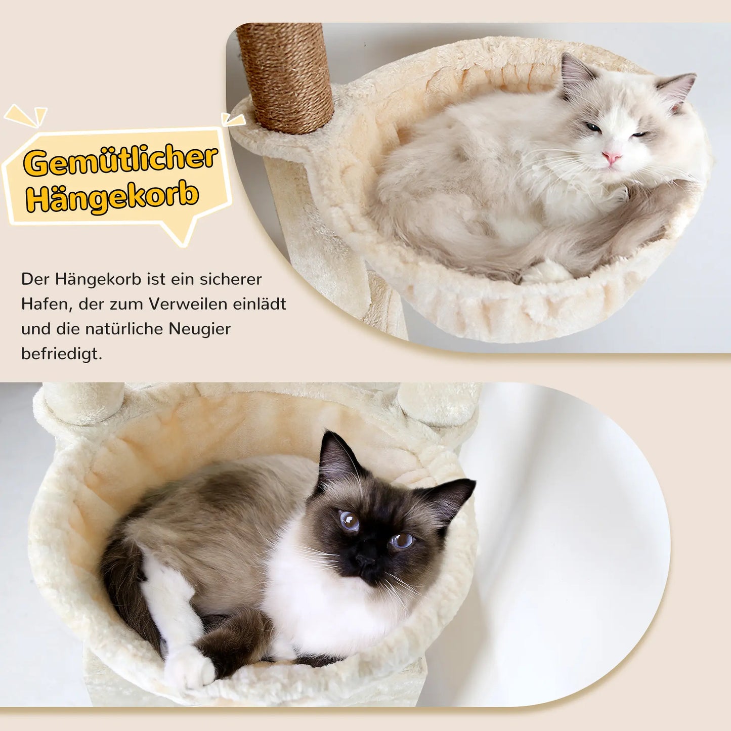 DESKAT 78 Inch Heavy-Duty Cat Tree Tower for Large Cats, Sturdy Multi-Level Cat Furniture with Condos & Scratching Posts