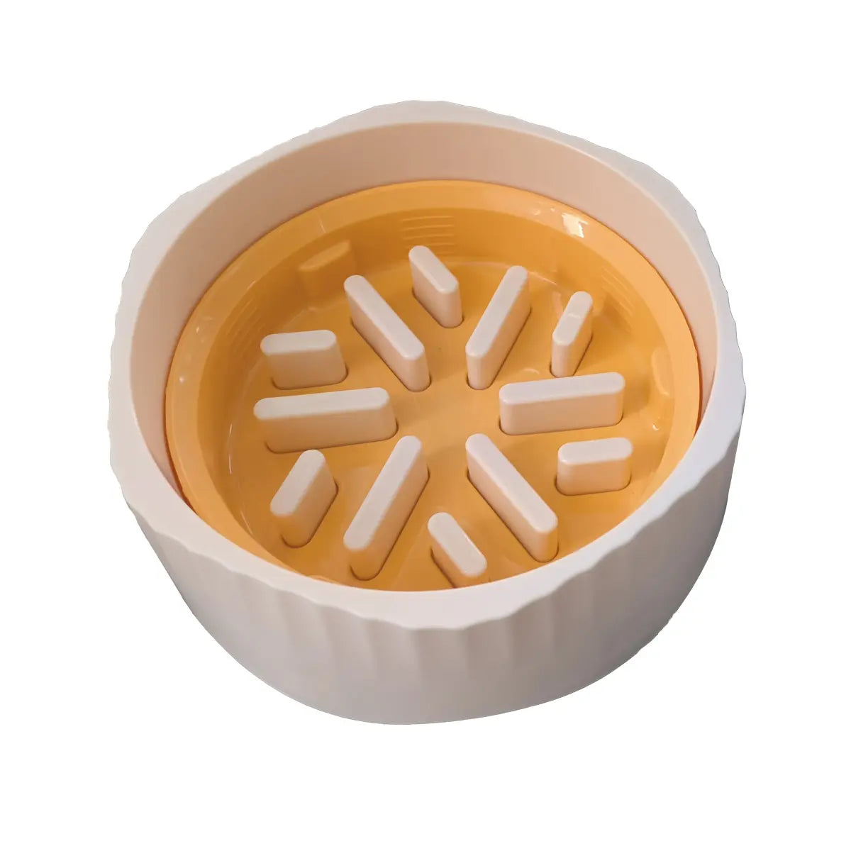Slow Feeder Dog Bowl - Anti-Slip and Removable Design for Easy Cleaning, Promotes Safe Eating for Medium and Small Breeds, Engaging Puzzle Toy for Mealtime