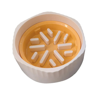 Slow Feeder Dog Bowl - Anti-Slip and Removable Design for Easy Cleaning, Promotes Safe Eating for Medium and Small Breeds, Engaging Puzzle Toy for Mealtime